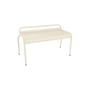 Banc empilable Luxembourg métal beige / Compact - 2 places / L 90 cm - Fermob
