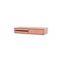 Tavolo toilette Makeup legno rosa / Consolle da parete - L 69,6 x P 30 x H 12,6 cm - MONTANA