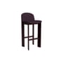 Sedia da bar Chisel 35 High tessuto rosso / Altezza 75 cm - Imbottitura in Tessuto - Hay