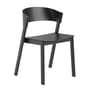 Cover Stacking chair wood black / Wood - Muuto