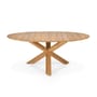 Table ronde Circle Outdoor bois naturel / Teck - Ø 163 cm / 6 personnes - Ethnicraft