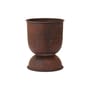 Vaso per fiori Hourglass Extra Small metallo marrone / Ø 21 x H 30 cm - Ferm Living