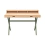 Bureau Hyppolite bois et métal vert / L 120 x P 56 cm - Hartô
