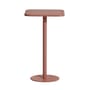 Mange-debout Week-end métal marron / 60 x 60 cm x H 105 cm - Aluminium - Petite Friture