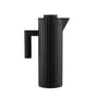 Pichet isotherme Plissé plastique noir / 1 L - Résine thermoplastique - Alessi
