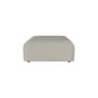 Pouf d'extérieur Arke tissu beige / Canapé de jardin modulable - 90 x 90 cm - Bolia