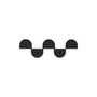 Vibes Wall coat rack metal black / L 37.3 cm - NOBODINOZ