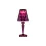 Big Battery LED Wireless rechargeable outdoor lamp plastic material purple / H 37 cm - USB charging - Kartell