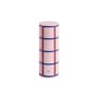 Column Block candle wax multicoloured / Ø 7 x H 20 cm - Hay