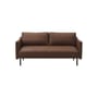 Canapé droit Rar cuir marron / 2 places - L 168,5 cm - Normann Copenhagen