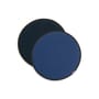 Coussin d'assise Seat Dots tissu bleu / Ø 38 cm - Réversible - Vitra