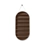 Oval Dorm Shelf wood brown / Utensil - W 54 x D 7 x H 110 cm - Ferm Living