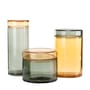 Boccale Large vetro arancione grigio / Set di 3 - Vetro soffiato a bocca - Pols Potten