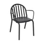 Fauteuil empilable Fred's métal noir - Fatboy