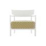Poltrona imbottita Cara OUTDOOR x Liberty tessuto giallo - Kartell