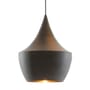 Sospensione Beat Fat LED metallo nero / Ø 24 cm x H 30,4 cm - Fabbricazione artigianale - Tom Dixon