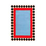 Tappeto Swimming Pool tessuto blu / 210 x 140 cm - Lana a ciuffi - COLORTHERAPIS