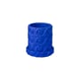 Vaso per fiori Magna Graecia - Onda ceramica blu / Con piattino - Ø 24 x H 23 cm - Terracotta - Seletti