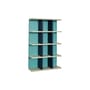 Wandregal Galaxy holz blau / B 45 x H 70 cm - HÜBSCH
