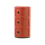 Ablage Componibili plastikmaterial orange (1968) / 3 Schubladen - H 58 cm - Kartell