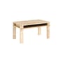 Couchtisch Tuck holz natur / 80 x 50 cm – Ablage unter dem Tablett - KARUP