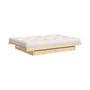 Kanso Double bed natural wood / For mattresses 140 x 200 cm - With 4 drawers - KARUP
