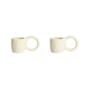 Espressotasse Donut Small keramik beige / Ø 6 x H 5,5 cm - 2er-Set - Petite Friture