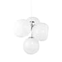 Pendelleuchte Melt Chandelier Small plastikmaterial weiß / LED - Ø 98 x H 103 cm - Tom Dixon
