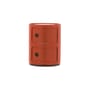 Rangement Componibili plastique orange / 2 tiroirs - H 40 cm - Anna Castelli Ferrieri, 1968 - Kartell
