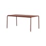 rechteckiger Tisch Panorama metall rot / 160 x 90 cm - 6 Sitze - TIPTOE