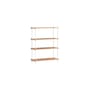 Shelving System - s.115.1.A Shelf natural wood / W 85 x H 115 x D 35 cm - MOEBE