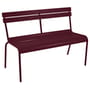Banc avec dossier Luxembourg métal violet / 3 places - L 118 cm - Fermob