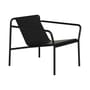 Fauteuil bas Panorama métal noir - TIPTOE