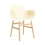 Fauteuil Form plastique beige / Pieds chêne - Normann Copenhagen