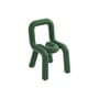 Sedia per bambino Mini Bold tessuto verde / Imbottita - Moustache