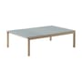Table basse Couple / 84.5 x 120 x H 35 cm - Plateau grès réversible - Muuto