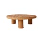 Table basse Rattan marron / Ø 100 x H 32,5 cm - HK LIVING