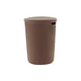 cesto della biancheria sporca Hide tessuto marrone / Feltro riciclato - Ø 46,5 x H 64,5 cm - Normann Copenhagen