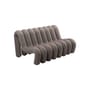 Divano destro Extra Bold Sofa tessuto marrone / 2 posti - L 148 cm (8 tubi) - Moustache