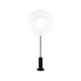 Lampadaire Iris Totem tissu blanc / LED - Ø 80 cm - Dix Heures Dix