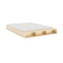 Lit double Merge / Pour matelas 160 x 200 cm - Banc / rangement intégré - KARUP DESIGN