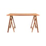 Scrivania  Folding Flat Trestle legno naturale / 130 x 63 cm - Frama 