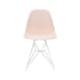 Stuhl RE DSR - Eames Plastic Side Chair plastikmaterial rosa / (1950) - Beine weiß / recycelt - Vitra
