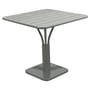 Table carrée Luxembourg   / 80 x 80 cm - Pied central - Aluminium - Fermob