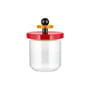 Contenitore ermetico Twergy vetro legno rosso / 75 cl - Ettore Sottsass / Collezione 100 Valori Alessi - Alessi