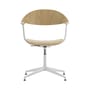 Mynt Swivel armchair natural wood / Oak - Vitra