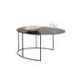 Table basse Slim Irony Ovale métal noir / 86 x 54 cm H 42 cm - Zeus