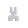 Cobra Double Mini Vase ceramic white / L 22 x H 28 cm - 101 COPENHAGEN