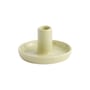 Disc XS Candle stick ceramic green / For long, thin candles, Ø 1.2 cm - Hay