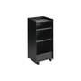 Desserte à roulettes Folded Tall métal noir / Ouvert - H 83,7 cm - Muuto